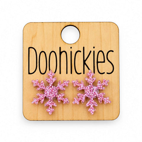 Razzle Dazzle Snowflake Studs - Christmas Acrylic Earrings