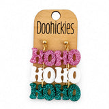 Razzle Dazzle HoHoHo Dangles - Christmas Acrylic Earrings