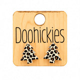Country Christmas Traditional Tree Studs - Christmas Acrylic Earrings