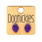 Razzle Dazzle Light Bulb Studs - Christmas Acrylic Earrings