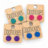 Razzle Dazzle Christmas Ornament Studs - Acrylic Earrings