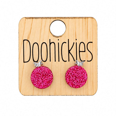 Razzle Dazzle Christmas Ornament Studs - Acrylic Earrings