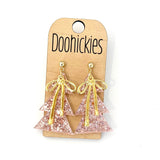 Sugarplum Bows Christmas Tree Dangles - Acrylic Earrings