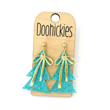 Sugarplum Bows Christmas Tree Dangles - Acrylic Earrings