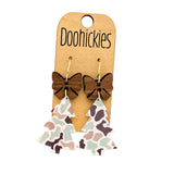 Country Christmas Tree Earring Collection - Camo and Leopard