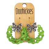 Very Merry Wreath Dangles - Acrylic Christmas Earrings