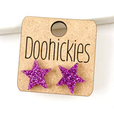 15mm School Spirit Star Studs - Spirit Earrings - 9 Color Options