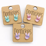 Pastel Hoppy Bow Stud Collection - Easter Earrings