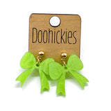 St. Patrick's Day Bow Dangle Earrings