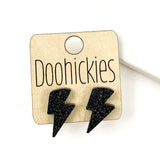 20mm School Spirit Lightning Bolt Studs - Custom Spirit Earrings - 9 Color Options