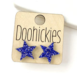 15mm School Spirit Star Studs - Spirit Earrings - 9 Color Options