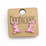 Leopard Floppy Ear Bunny Stud Collection - Easter Earrings