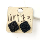 14mm School Spirit Square Studs - Custom Spirit Earrings - 9 Color Options