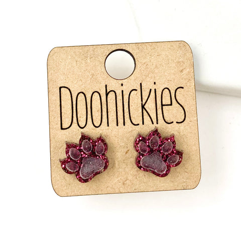 13mm School Spirit Claw Studs - Custom Spirit Earrings - 9 Color Options