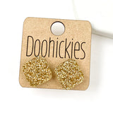 14mm School Spirit Square Studs - Custom Spirit Earrings - 9 Color Options