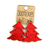 Traditional Shimmer Christmas Tree Earring Collection