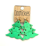 Traditional Shimmer Christmas Tree Earring Collection