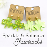 Lil' Sparkle & Shimmer Shamrock Collection - St. Patrick's Day Earrings