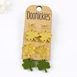 The Pinch Proof Shamrock Acrylic Dangles - St. Patrick's Day Earrings