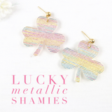 Lucky Metallic Shamies - St. Patrick's Day Earrings