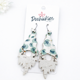 2.5" Pastel Green Leopard Gnome -Earrings