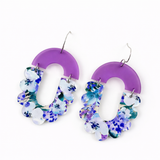 The Pretty Floral Maria Collection - Spring Acrylic Dangle Earrings