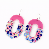 The Pretty Floral Maria Collection - Spring Acrylic Dangle Earrings