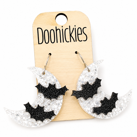 Bad Moon Rising Dangle Halloween Earrings