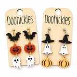 Spooky Trifecta Dangle Collection - Halloween Earrings