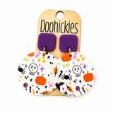 Halloween Mix Piggyback Earrings, Acrylic Halloween Earrings