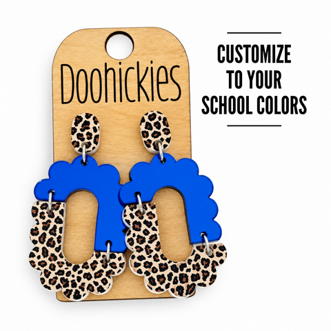 Wild About Spirit Brooklin | Custom School Spirit Earrings | 9 Color Options