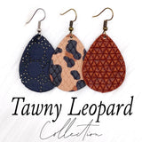 1.5" Tawny Leopard Mini Collection (Leather) -Earrings