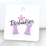 16mm Pastel Bunny Acrylic Studs - Easter Earrings