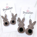 NEW Leopard Bunny Tail Acrylics -Easter Earrings