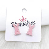 16mm Pastel Bunny Acrylic Studs - Easter Earrings