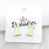 16mm Pastel Bunny Acrylic Studs - Easter Earrings
