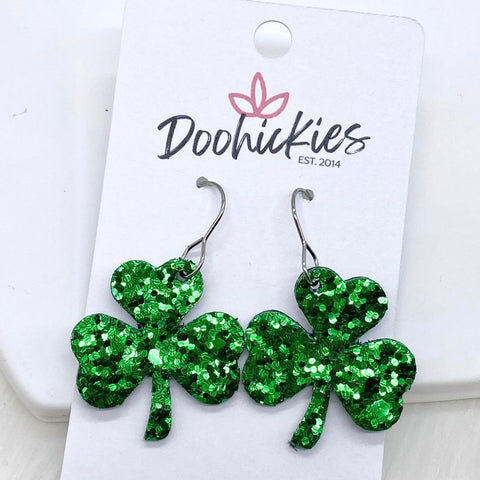 1.25" Itty Bitty Shamrocks -Earrings