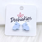 15mm Pastel Bunny Rabbit Studs - Easter Earrings