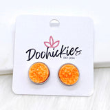 12mm Bright Crystal Studs in Stainless Steel Settings -Summer Earrings