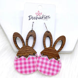 3" Hatching Hares - Easter Earrings