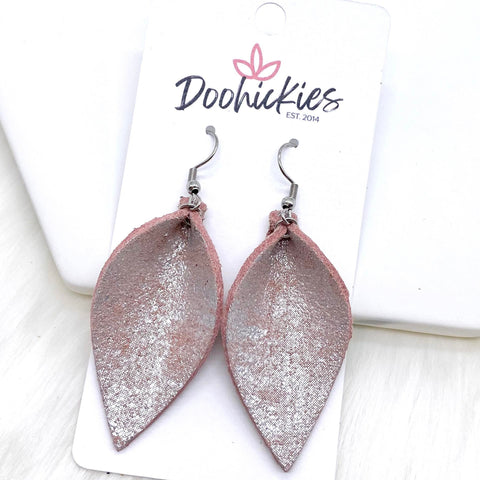 2" Silver Cloud Petals (Smaller Version) -Earrings