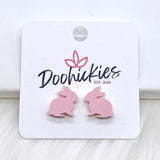 15mm Pastel Bunny Rabbit Studs - Easter Earrings