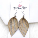 2" Zebra Shimmer Small Petals -Earrings