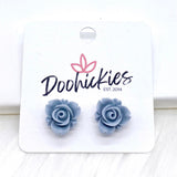 13mm Blooming Rose Singles -Earrings