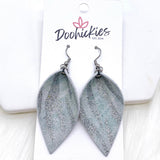 2" Zebra Shimmer Small Petals -Earrings