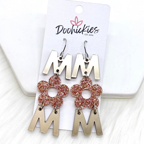 2.5" Rosy Mom Acrylics -Earrings