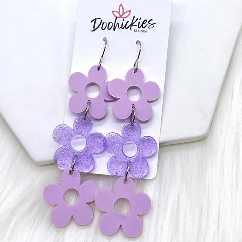 3.25" Blossom Drop Acrylics -Earrings