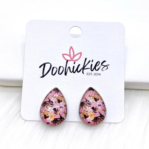 Big as Texas Hawaii Floral Teardrops -Earrings