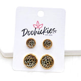 Golden Leopard Mommy & Me Sets in Gold -Earrings