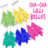 3" Cha-Cha Lilli Belles - Cinco de Mayo Leather Earrings